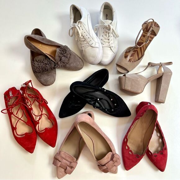 HUGE RESELLER LOT - 7 PAIRS Rebecca Minkoff J. Crew Anthropologie ETC Shoes - Picture 1 of 11